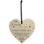 Reasons Why I Love Dad Wood Heart Fathers Day Gift From Daughter