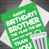 Funny Birthday Card For Brother Lockdown Design Novelty Card