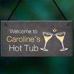 Shabby Chic Hot Tub Sign For Summerhouse Garden Shed Gift