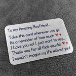 Keepsake Gift For Boyfriend On Valentines Day Anniversary Card