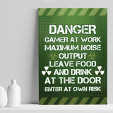 Funny Gaming Sign For Boys Bedroom Games Room Man Cave Print