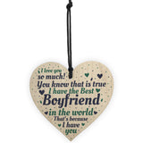 Boyfriend Christmas Card Gifts Wooden Heart Anniversary Gifts