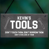 Personalised Tool Sign For Man Cave Shed Garage Gift For Him