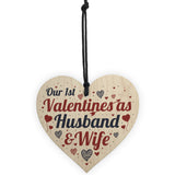 1st Valentines As Husband Wife Valentines Day Card For Wife