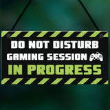 Gaming Room Sign Do Not Disturb Novelty Boys Bedroom Signs