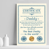 Personalised Gift For Daddy Card Fathers Day Gift For Him