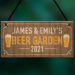 Beer Garden Sign Personalised Man Cave Sign Alcohol Beer Gift