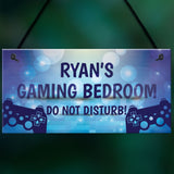 PERSONALISED Gaming Bedroom Sign Novelty Gamer Gift