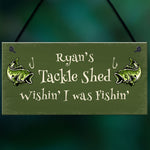 Tackle Shed Personalised Hanging Sign For Man Cave Shed