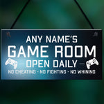 Funny Game Room Sign Personalised Man Cave Games Room Sign