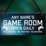 Funny Game Room Sign Personalised Man Cave Games Room Sign