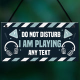 Funny DO NOT DISTURB Hanging Gaming Sign For Door Man Cave