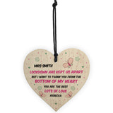 Lockdown Thank You Gift For Teacher Assistant Personalised Heart