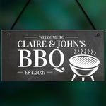 Personalised BBQ Garden Sign Novelty Home Decor Plaques Gifts