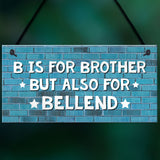 Funny Gift For Brother Hanging Plaque Rude Birthday Christmas