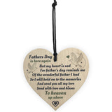 Wonderful Father Hanging Wooden Heart FATHERS DAY Memorial Sign