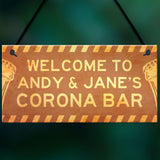 Novelty Corona Bar Sign PERSONALISED Home Bar Pub Sign