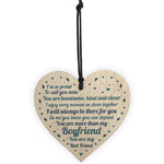 Boyfriend Relationship Gifts Wooden Heart Keepsake Gift For Him