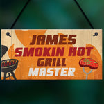 Personalised BBQ Barbecue Hanging Funny Garden Sign Gift For Him