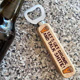 Funny Gift For Men Wooden Bottle Opener Alcohol Gift Dad Son