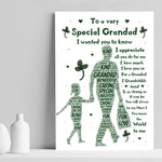 Grandad Gift Grandad Poem Print Grandad Birthday Christmas Gift