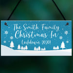 PERSONALISED Lockdown Family Christmas Sign Christmas Decor