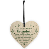 Grandad Gifts Wooden Heart Keepsake Poem Birthday Christmas