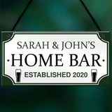 PERSONALISED Home Bar Hanging Sign Garden Plaque Man Cave