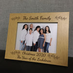 PERSONALISED Family Photo Frame Christmas 2020 Lockdown Gift