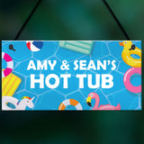 Hot Tub Sign Personalised Home Decor Hot Tub Accessories