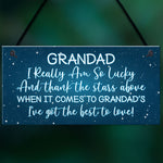 Thank You Grandad Gift For Birthday Christmas Hanging Sign