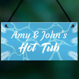 Personalised Hot Tub Plaques Novelty Hot Tub Accessories Garden