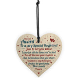 Handmade Valentines Gift For Boyfriend Wood Heart Relationship