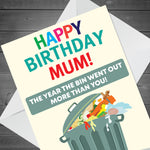 Funny Birthday Card For Mum Lockdown Theme Novelty Card