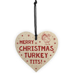 Merry Christmas Turkey Tits Novelty Xmas Friendship Gift