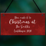 PERSONALISED Christmas At The Sign Family Gift Christmas Decor