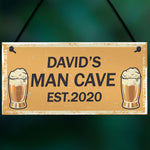 Personalised Man Cave Gifts For Him Novelty Bar Sign Fathers Day