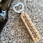 Novelty Dad Gift Ideas Wooden Bottle Opener Gift For Fathers Day