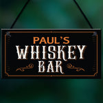 Vintage Style Whiskey Bar Sign PERSONALISED Home Bar Pub