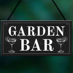 Shabby Chic Garden Bar Sign Hanging Wall Sign For Bar