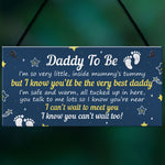 Daddy To Be Gifts From Bump Plaque Baby Shower Present To Dad