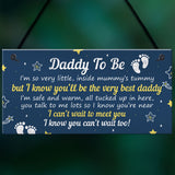 Daddy To Be Gifts From Bump Plaque Baby Shower Present To Dad