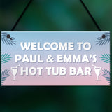 Personalised Hot Tub Accessories Novelty Hot Tub Decor Sign Gift