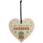 Christmas Tree Decoration Lockdown Memory Gift Wood Heart