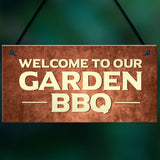 BBQ Barbecue Sign For Garden Novelty Garden Signs And Plaques