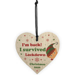 Funny Lockdown Christmas Decoration For Daughter Son Elf Sign