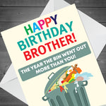 Funny Birthday Card For Brother Lockdown Theme Novelty Card