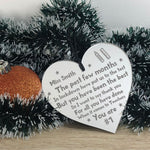 Poem For Teacher Assistant Engraved Acrylic Heart Personalised