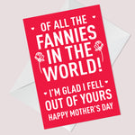 Rude Mothers Day Card For Mum Funny Cheeky Humour Card