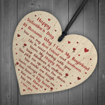 Novelty Valentines Gift For Boyfriend Wooden Heart Gift For Him